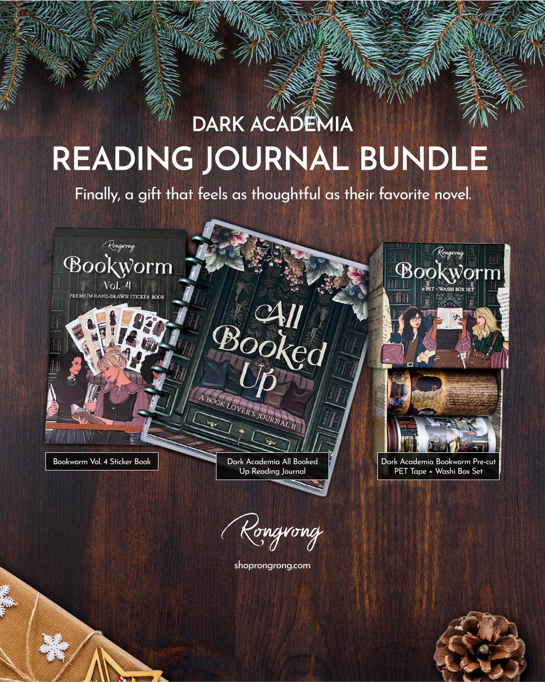 Dark Academia All Booked Up Reading Journal