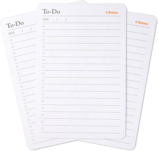 To Do List Grid Index Cards 4x6 | 40 Task Planner Foldable Vertical Notecards