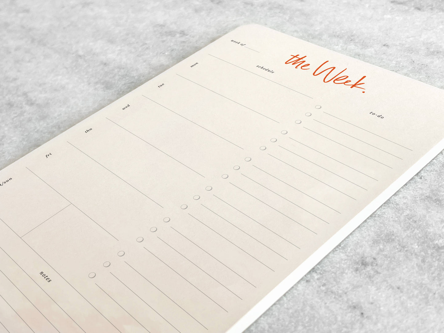 Favorite Story Weekly Planner Notepad