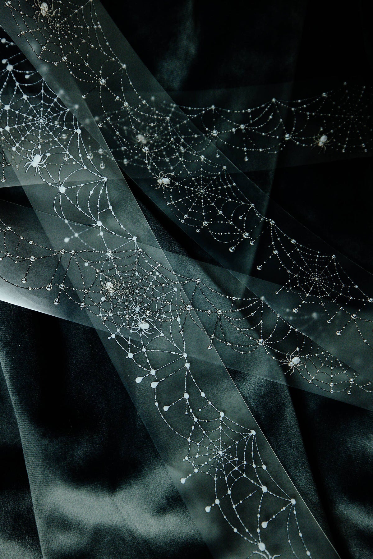 Jeweled Spiderweb Transparent Tape