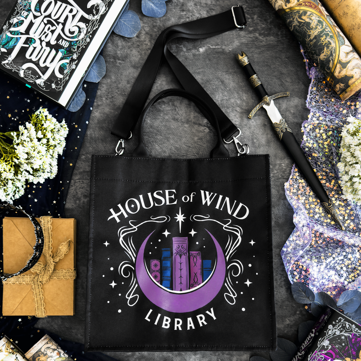 A Court of Thorns and Roses: House of Wind Library Book Bag