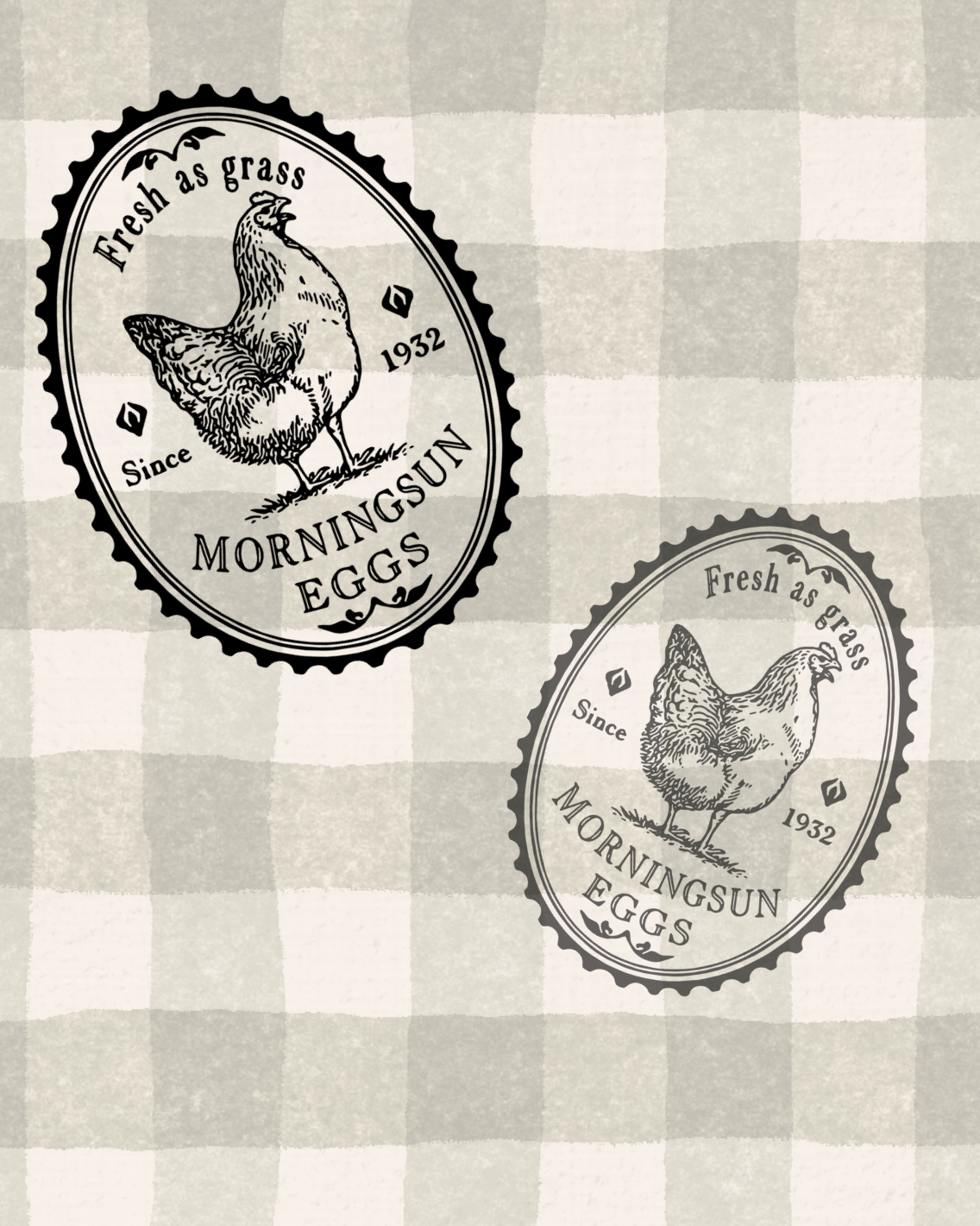 Farm Label Wooden Stamp
