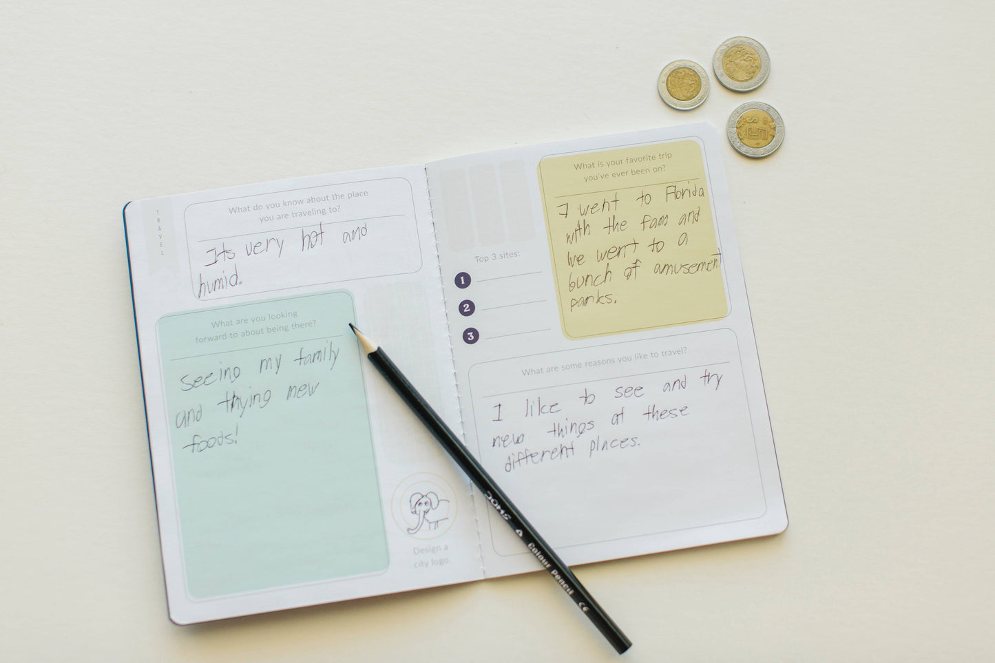 Kids Travel Journal Adventure Log (4-Pack)
