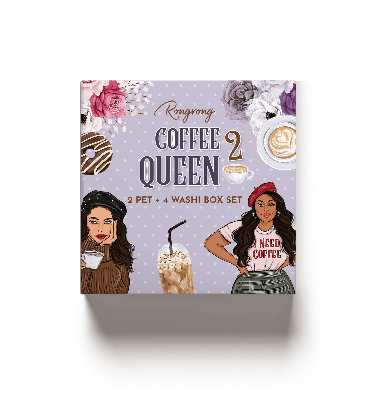 Coffee Queen #2 Pre-cut PET Tape + Washi Box