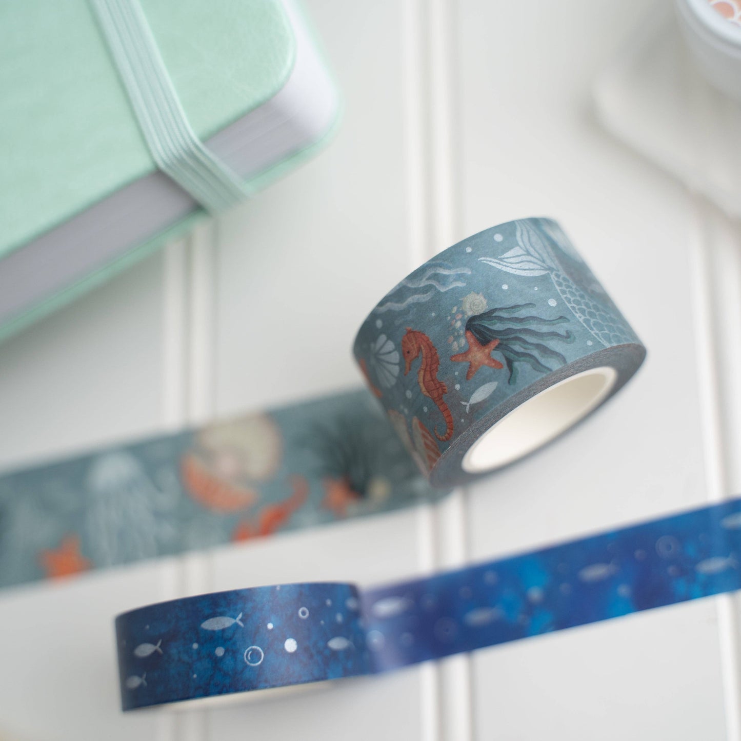 Archer and Olive Vintage Mermaid Washi Tape Set of Four Decorative Tape