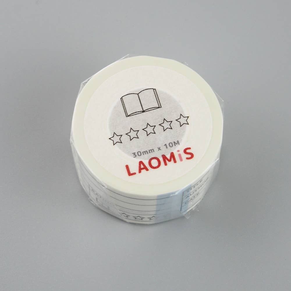 5 Star Book Rating Washi Tape