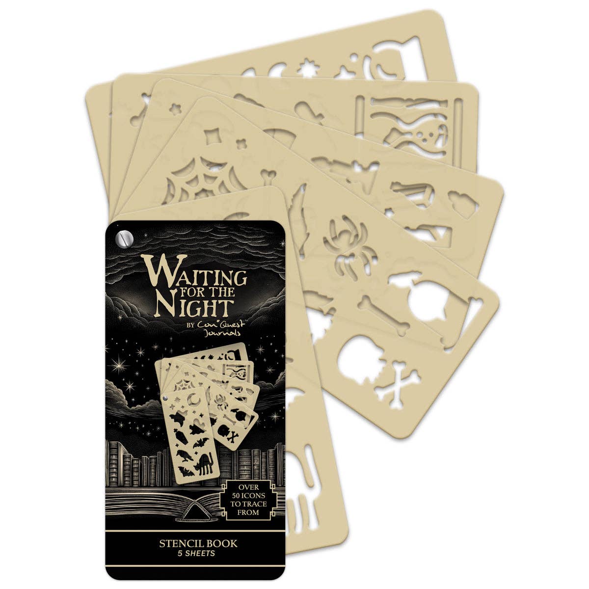Waiting for the Night Stencil Book (5-Page)