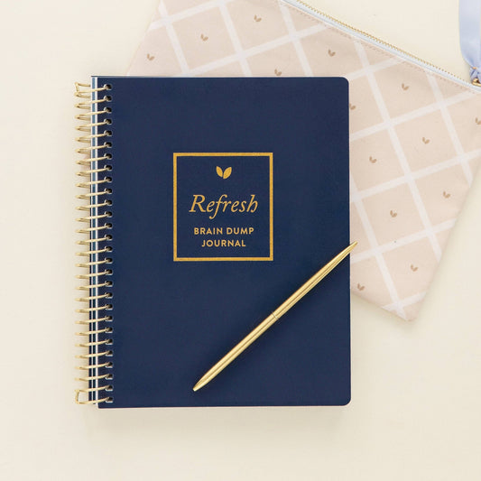 Refresh Brain Dump Journal | Navy