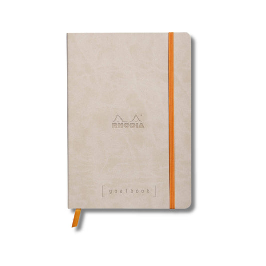 Rhodia Softcover Goalbook A5 Dot Grid Notebook in Beige- 5.8 x 8.3