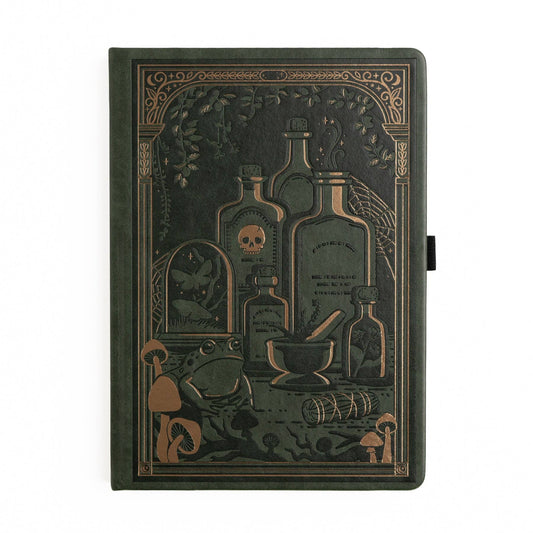 Apothecary Shelf | Notebook: Black Dot Grid / B5: 160 Pages