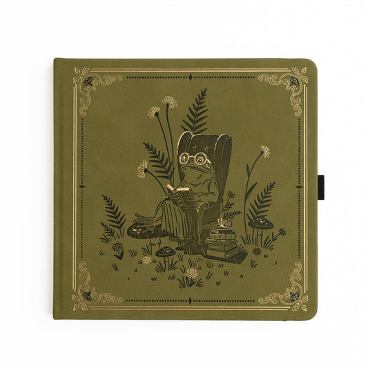 Literary Frog | Notebook: Dot Grid / 8x8: 160 Pages