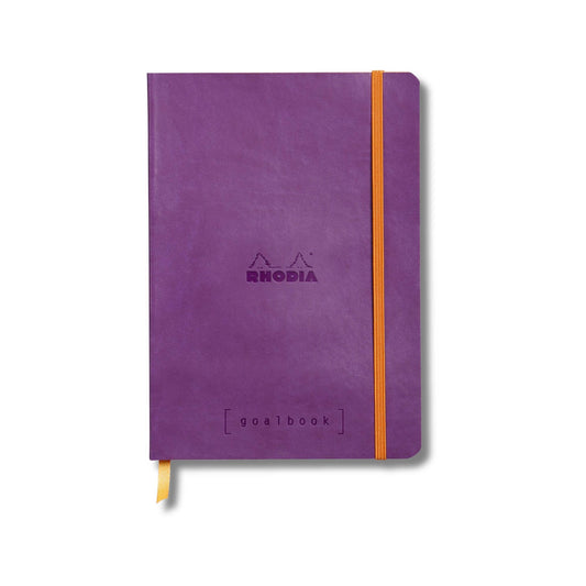 Rhodia Softcover Goalbook A5 Dot Grid Notebook in Purple - 5.8 x 8.3