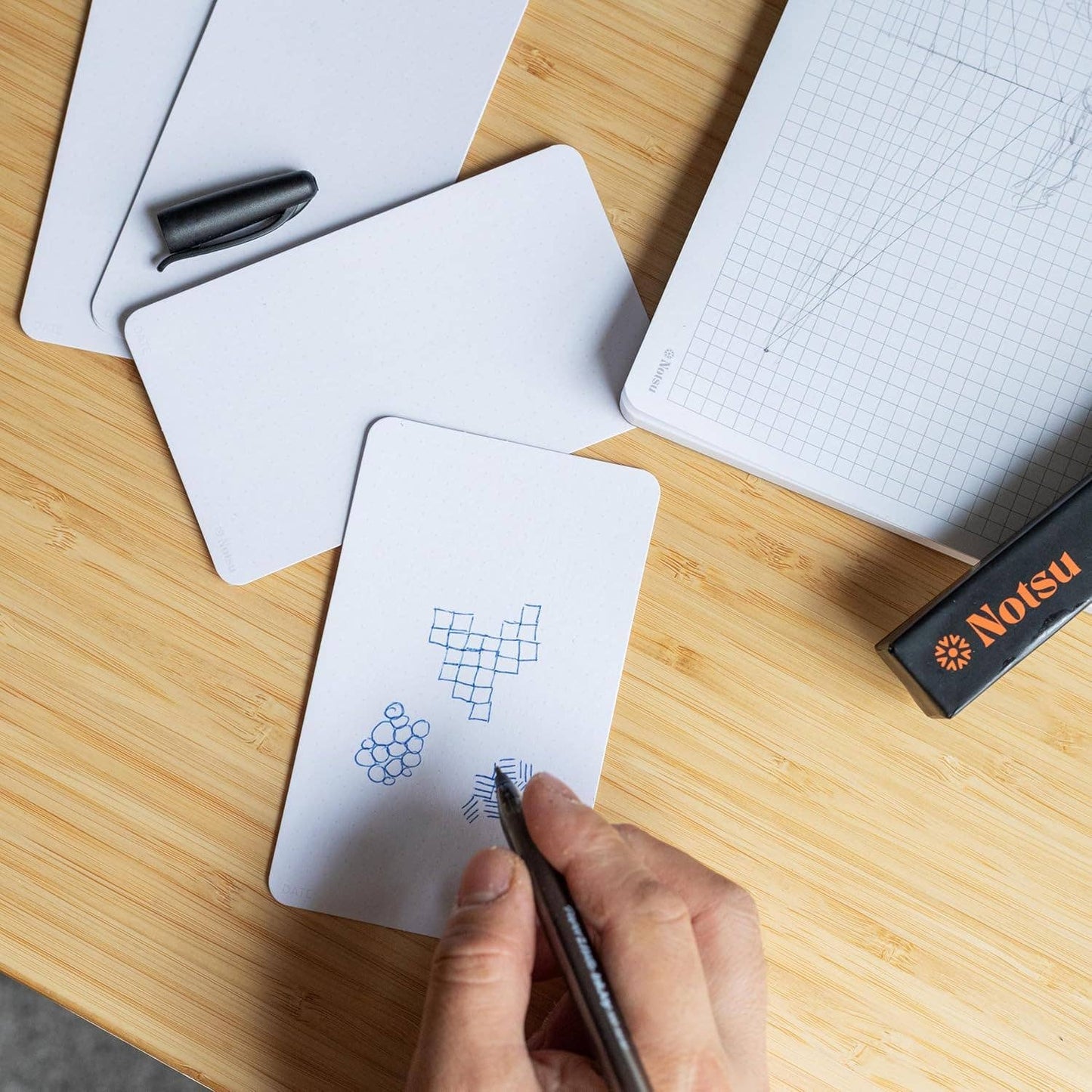 Dotted Index Cards 4×6" — Pack of 40 | 350 gsm, Bullet Dot Grid