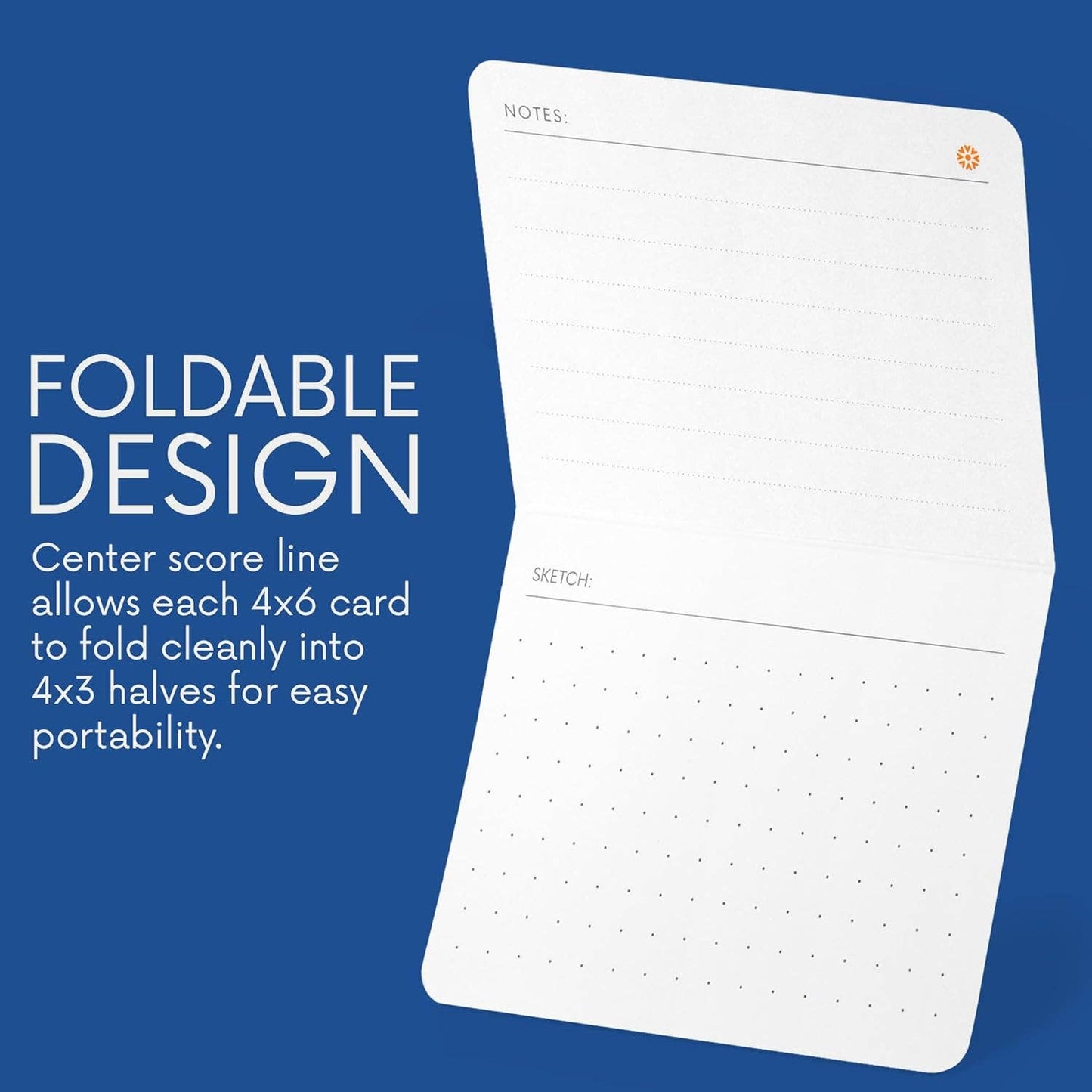 To Do List Grid Index Cards 4x6 | 40 Task Planner Foldable Vertical Notecards