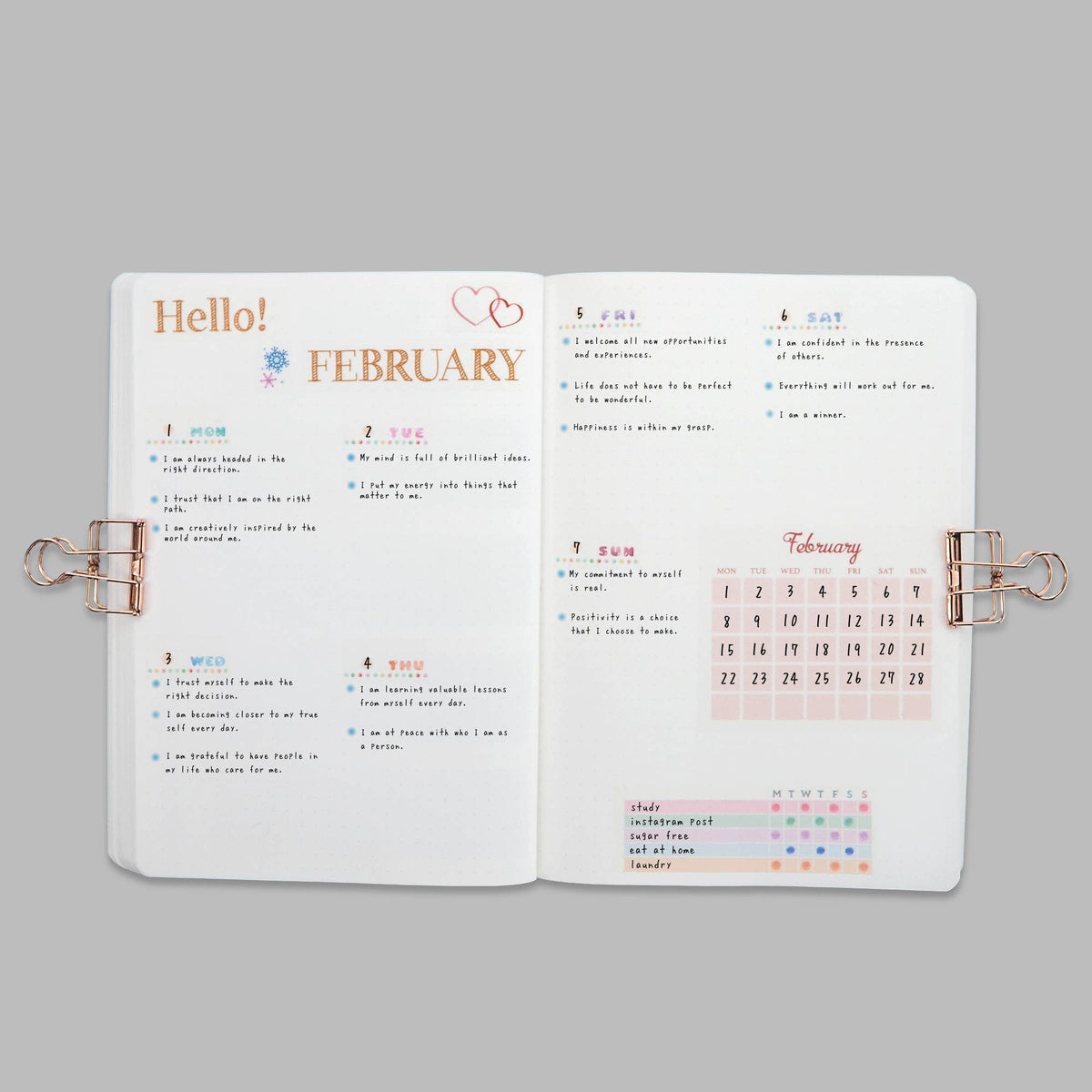 Days of The Week Watercolor Washi Tape