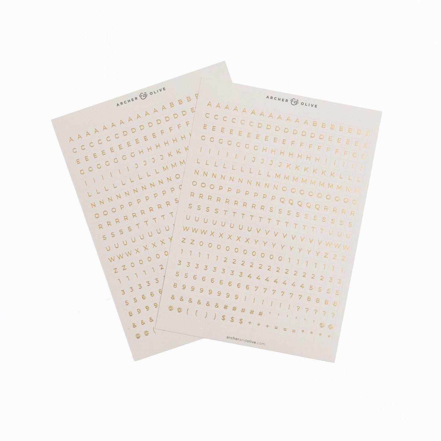 Soft Nature Alpha Sticker Set