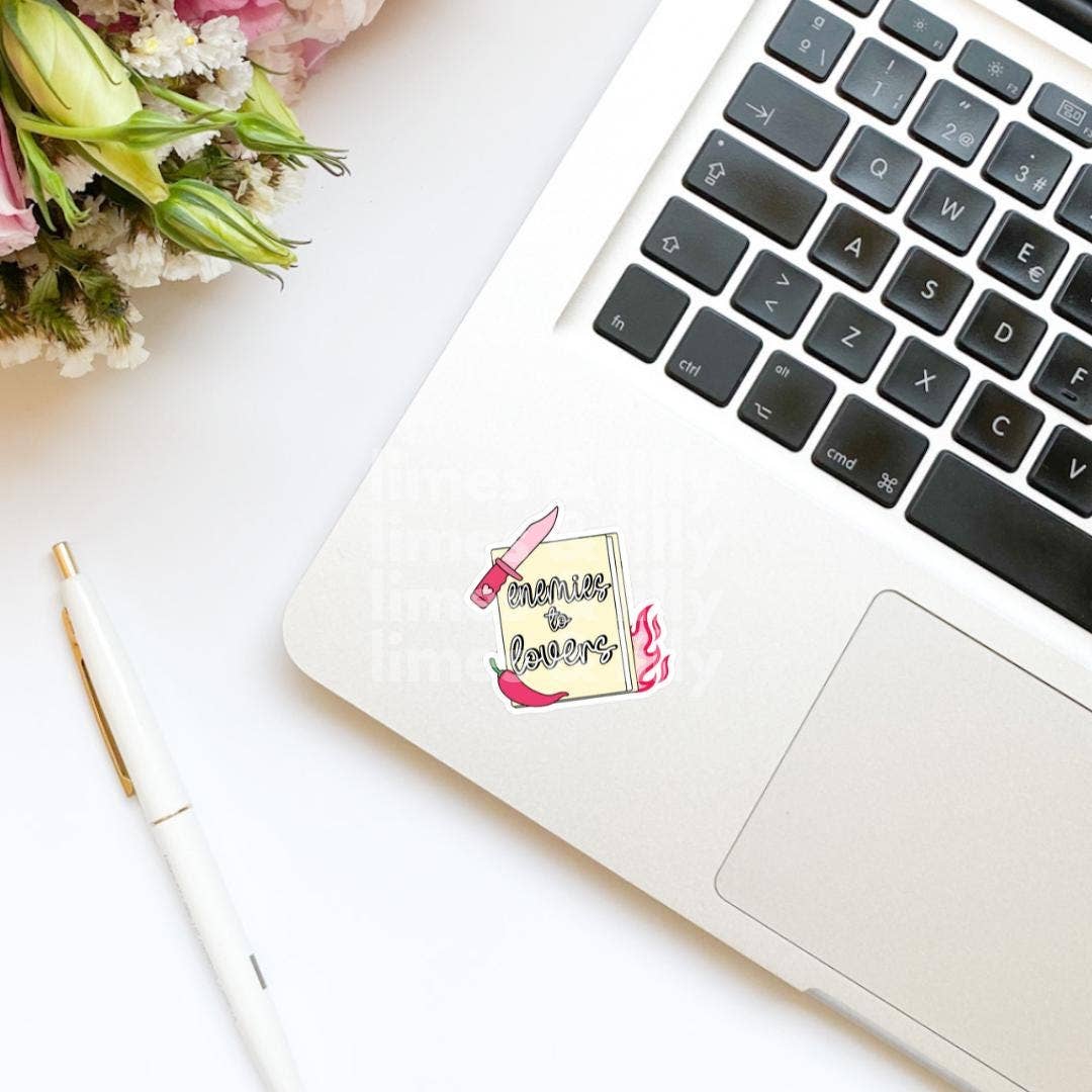 Enemies to Lovers Spicy Romance Book Sticker | Romance: Glossy