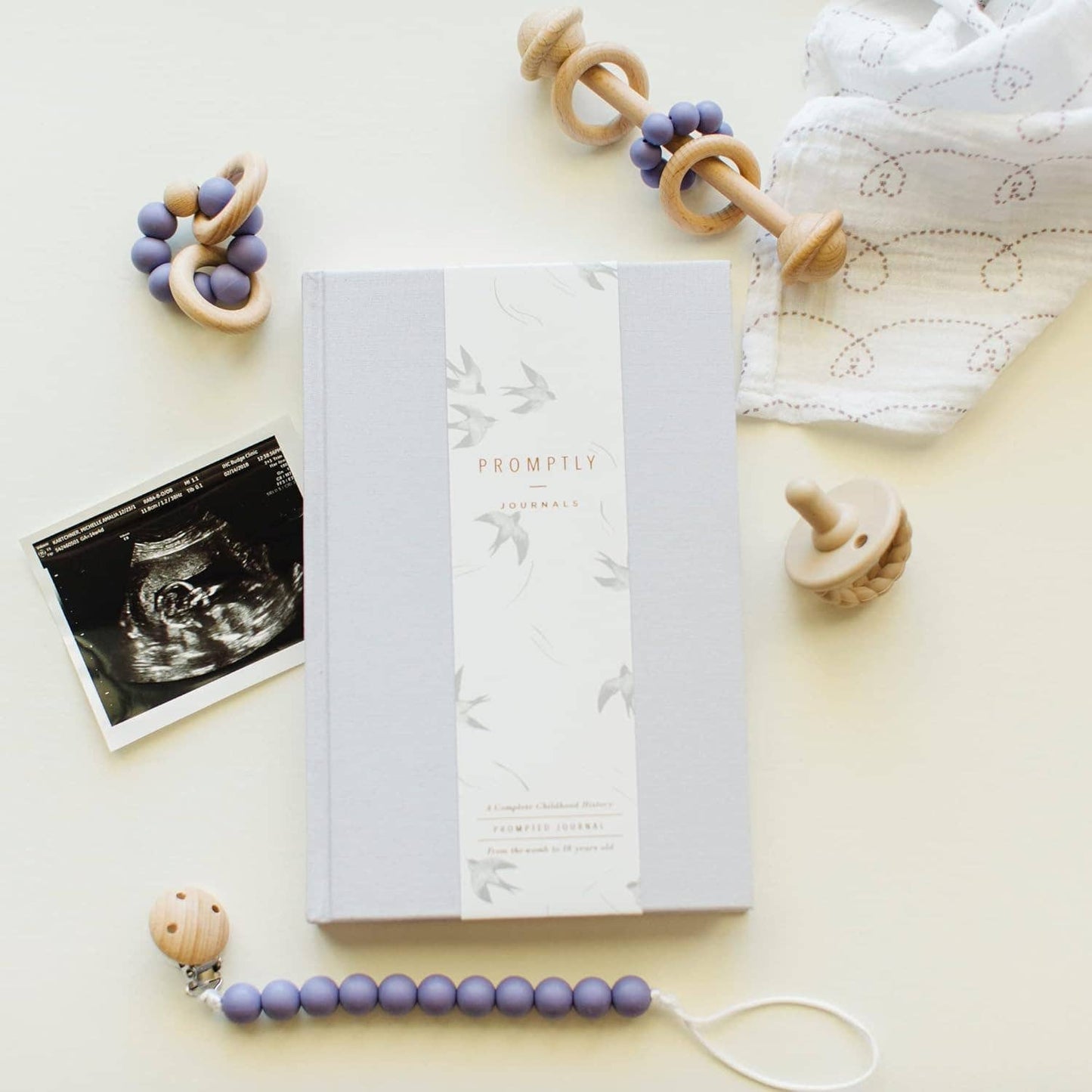 A Complete Childhood History: Pregnancy to 18 Years Journal : Lavender Linen