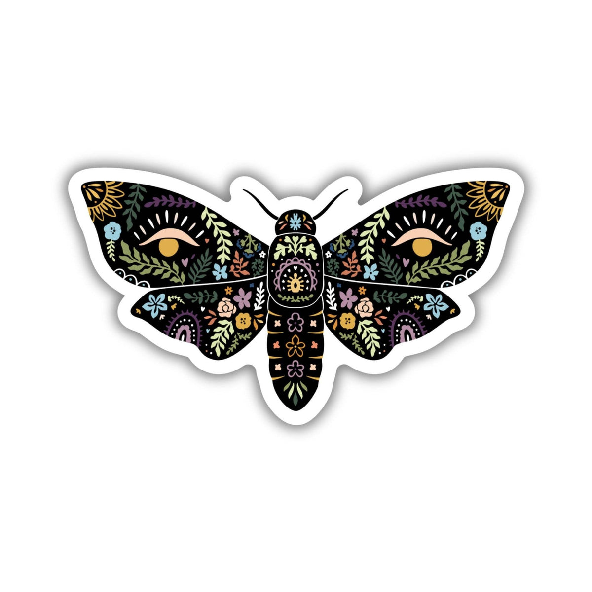 Magical Boho Moth Sticker