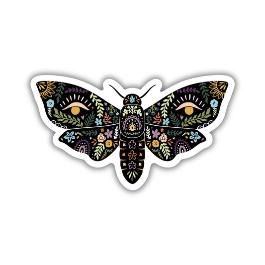 Magical Boho Moth Sticker