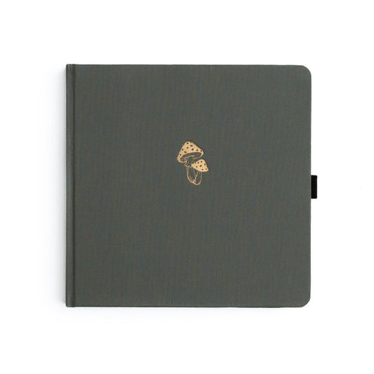 Mushrooms Dot Grid Notebook - 8x8