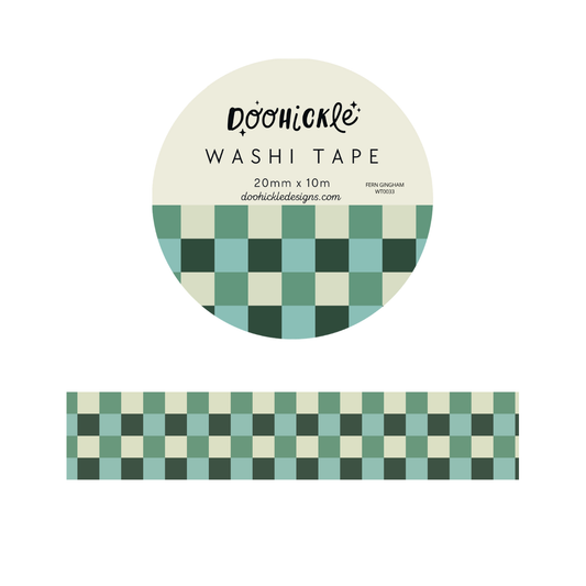Fern Gingham Washi Tape